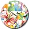 Designart 'Retro Floral Botanical I Mid-Century Modern Wall Clock